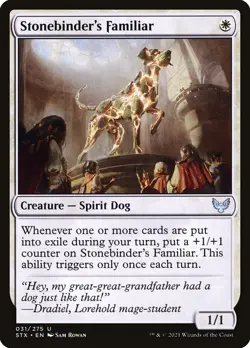 Magic the Gathering (mtg): STX: Stonebinders Familiar - Foil - Image 1