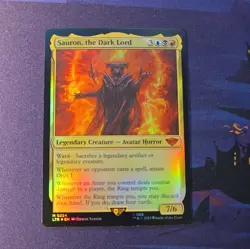 MTG 1x Sauron, the Dark Lord x1 FOIL NM LTR 224 Lord of the Rings - Image 2