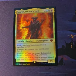 MTG 1x Sauron, the Dark Lord x1 FOIL NM LTR 224 Lord of the Rings - Image 3