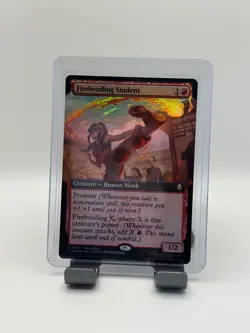 MTG, Firebending Student Extended Art FOIL 393 buy-a-box Foil promo Avatar TLA - Image 1