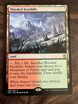 Wooded Foothills - Khans of Tarkir - LP - MTG - Image 1