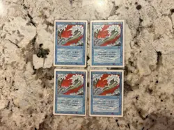 Blue Elemental Blast x4 - Magic the Gathering Revised Blue Elemental Blast MP - Image 1