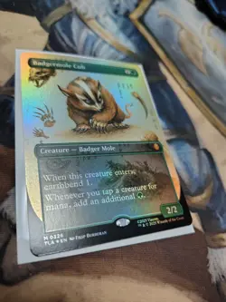 Badgermole Cub Borderless Foil Magic The Gathering Avatar 0326 - Image 1