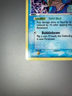Pokemon Squirtle Crystal Guardians Reverse Holo Stamped 2006 #64/100 - Image 3