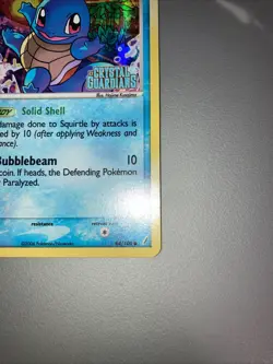 Pokemon Squirtle Crystal Guardians Reverse Holo Stamped 2006 #64/100 - Image 4