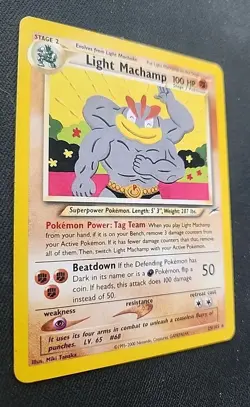 Pokemon TCG Neo Destiny WOTC - Light Machamp 25/105 Rare - Image 2