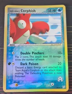 TEAM AQUA'S CORPHISH EX MAGMA VS AQUA Set 26/95 Reverse Pokemon Tcg - Image 1