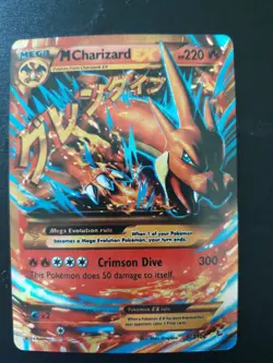 SECRET RARE Mega M Charizard EX Pokemon 107/106 XY Flashfire Holo Foil Zard - LP - Image 1