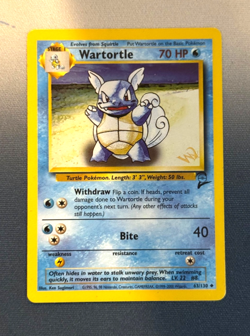 Pokemon Wartortle (W-Stamp Promo)- Base Set 2 (2000) WOTC LP - Image 1