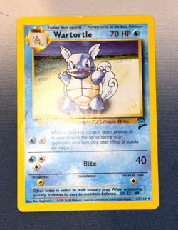 Pokemon Wartortle (W-Stamp Promo)- Base Set 2 (2000) WOTC LP - Image 2