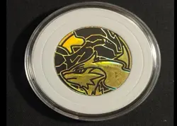 2013 Pokemon TCG Promo Reshiram Gold Foil Coin English Encased - Image 1