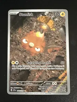 Stunfisk 202/191 Pokemon Surging Sparks Illustration Rare Full Art Holo NM - Image 1