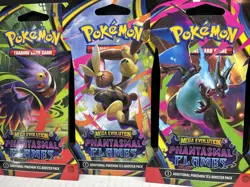 Pokemon TCG Mega Evolution Phantasmal Flames 4x Sleeved Booster Pack Art Set NEW - Image 4