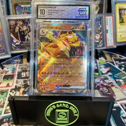 2023 Pokemon 151 Japanese 006/165 Charizard EX Holo Arena Club 10 Gem Mint - Image 1