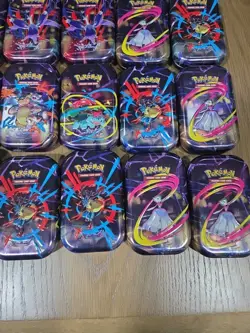 Pokemon Lot of 30 Mega Evolution Mini Tins, Booster Packs Are Not Included. - Image 3