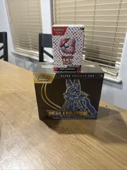 1 Pokemon Mega Evolutions ETB (Lucario) and 1 Booster Bundle 151 - Image 1