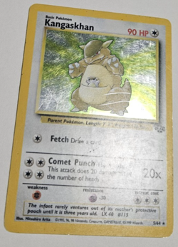 Pokemon TCG Kangaskhan Jungle 5/64 Holo Unlimited Holo Rare - Image 1