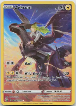 Pokemon Zekrom TG05/TG30 SWSH09: Brilliant Stars Trainer Gallery Ultra Rare NM - Image 1
