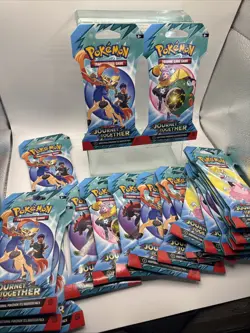 3x Pokemon Scarlet & Violet Journey Together Sleeved Booster Packs - Image 1