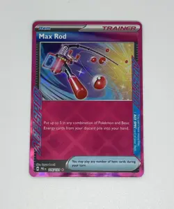 Pokemon TCG Max Rod 116/131 Ace Spec Prismatic Evolutions Holo Rare NM - Image 1