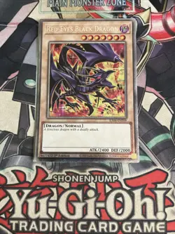 Red-Eyes Black Dragon Platinum Secret Rare RA04-EN109 Yugioh 8th Artwork EURO - Image 1