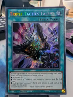 YuGiOh! Triple Tactics Talent RA01-EN063 Secret Rare 1st Ed - Image 1