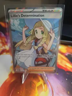 Pokemon Tcg Lillie’s Determination Full Art Trainer Card 169/132 Mega Evolution - Image 1