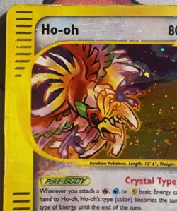 Pokemon Card-Ho-Oh-Skyridge-Holo-149/144-Crystal-ENG-Very Played - Image 3