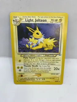 Light Jolteon - 48/105 - Pokemon Neo Destiny Unlimited Rare Card WOTC - Image 1