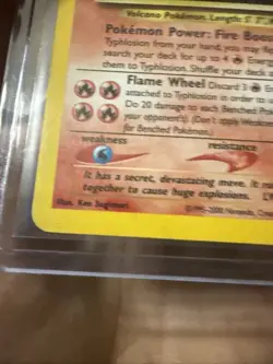 Typhlosion Neo Genesis 18/111 Holo Pokemon Card MP - Image 4