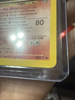 Typhlosion Neo Genesis 18/111 Holo Pokemon Card MP - Image 5