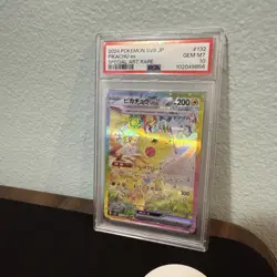 Pokemon Pikachu EX SAR 132/106 SV8 Japanese Super Electric Breaker Card PSA 10 - Image 1
