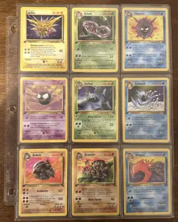 🔥Complete 1st Edition Fossil Uncommon and Common Set - Pokemon Cards WOTC 1999 - Image 1