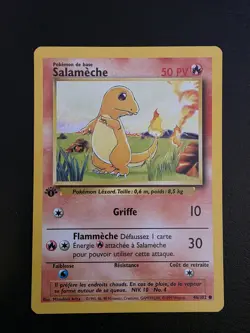 Pokemon TCG 1st Edition Charmander Salameche French Card WOTC Vintage NM - Image 1