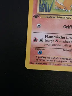 Pokemon TCG 1st Edition Charmander Salameche French Card WOTC Vintage NM - Image 2