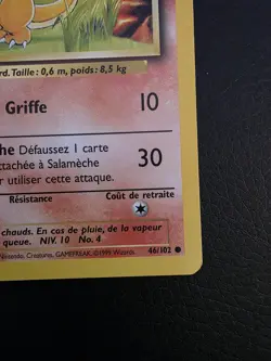 Pokemon TCG 1st Edition Charmander Salameche French Card WOTC Vintage NM - Image 3