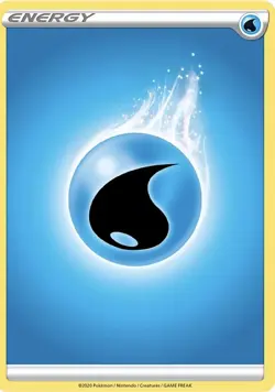 Pokemon Card WATER ENERGY - 2020 - Image 1