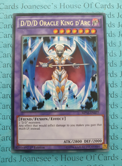MP16-EN077 D/D/D Oracle King d'Arc Rare Yu-Gi-Oh Card 1st Edition New - Image 1