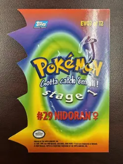 Nidoran F - Die Cut - Pokemon TOPPS EV07 of 12 Trading Card LP+ - Image 2