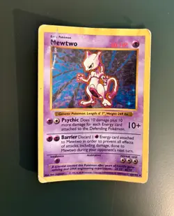 Pokemon TCG 1999 Vintage Mewtwo Evolutions 10/102 Holo Rare Card - Image 2