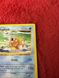 Very Rare-1st Edition Magikarp 035/102 Base Set (Shadowless) Pokemon Card Played - Image 2