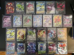 Pokemon TCG 25 Card Holo Rare Full Arts V Lot NM Mew Espeon Tyranitar Rayquaza - Image 1