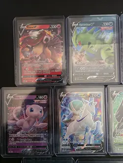Pokemon TCG 25 Card Holo Rare Full Arts V Lot NM Mew Espeon Tyranitar Rayquaza - Image 2