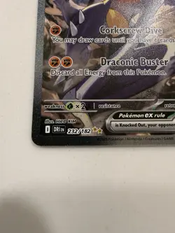 Pokemon TCG Cynthia's Garchomp EX Holo Card 232/182 Sv10: Destined Rivals - Image 4