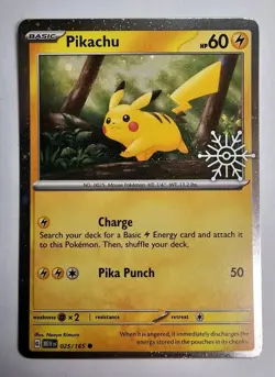Pikachu - (Holiday Calendar) 025/165 Miscellaneous Cards & Products Holo - Image 1
