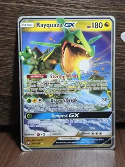 Rayquaza GX 109/168 - World Championships 2019 - Non-Holo Pokemon Card HP - Image 1