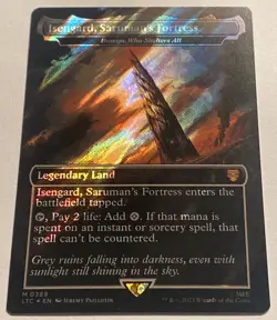 Isengard Saruman’s Fortress 389 Surge Foil - Lord of the Rings LOTR MTG UNPLAYED - Image 1