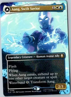 MTG Aang, Swift Savior (0298) (Borderless), Avatar The Last Airbender NM - Image 1
