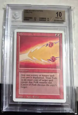 MTG Magic The Gathering Revised Fork BGS 10 Pristine - Image 1