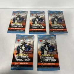 5 Pack MTG Outlaws of Thunder Junction - Play Booster Packs - Image 1